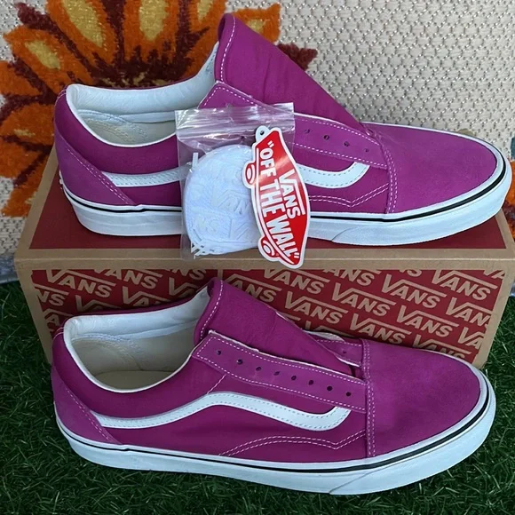 Vans •Old School Fuchsia Red/True White Men’s sneakers